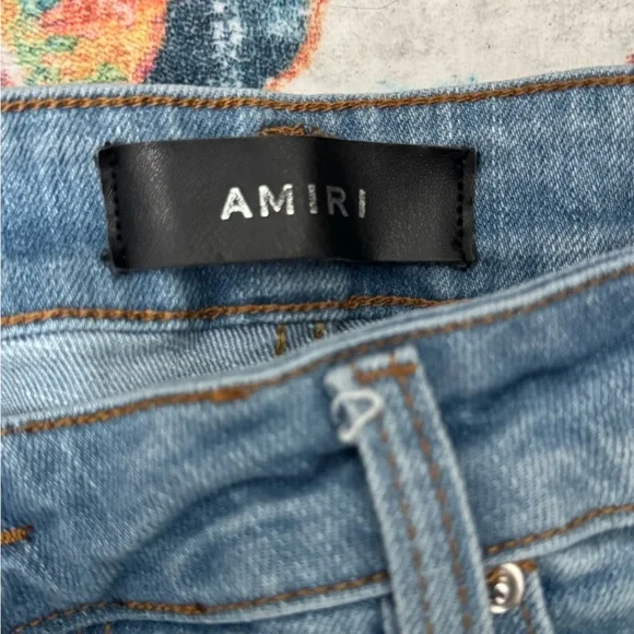 Women's Blue Jeans with Black Star Accents